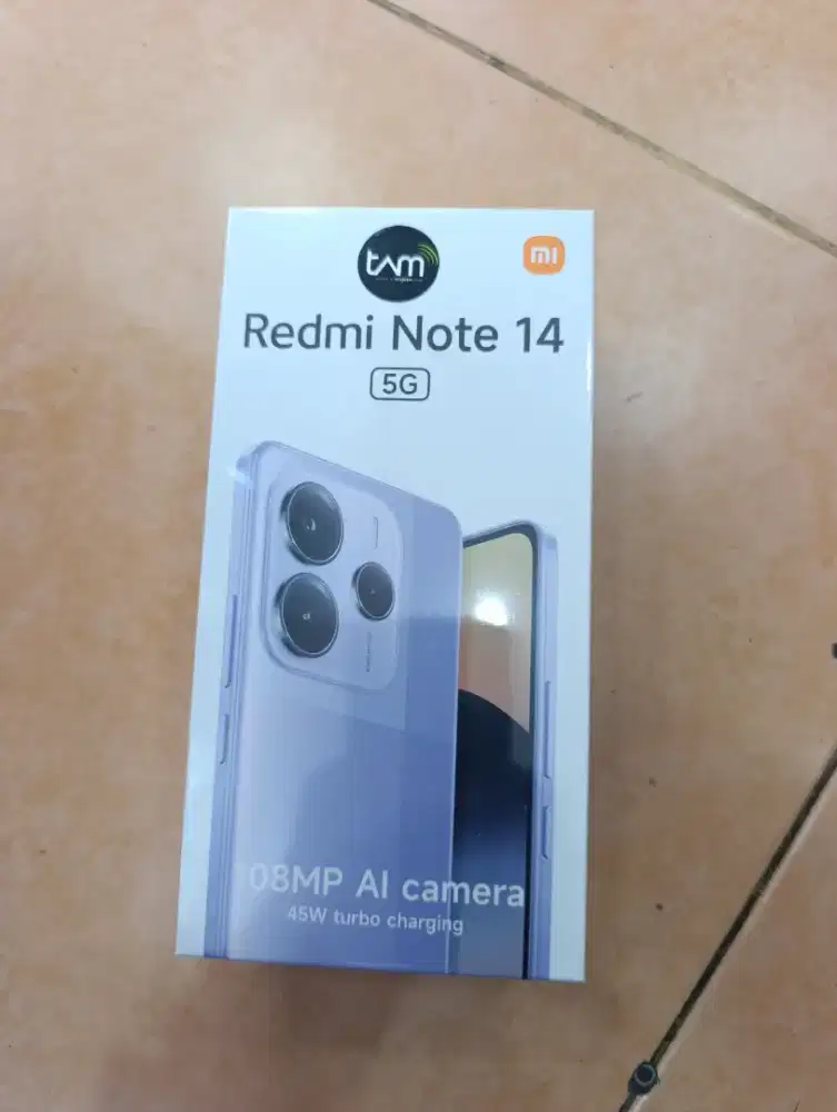 Redmi note 14 5g 8/256 new garansi resmi 15 bulan