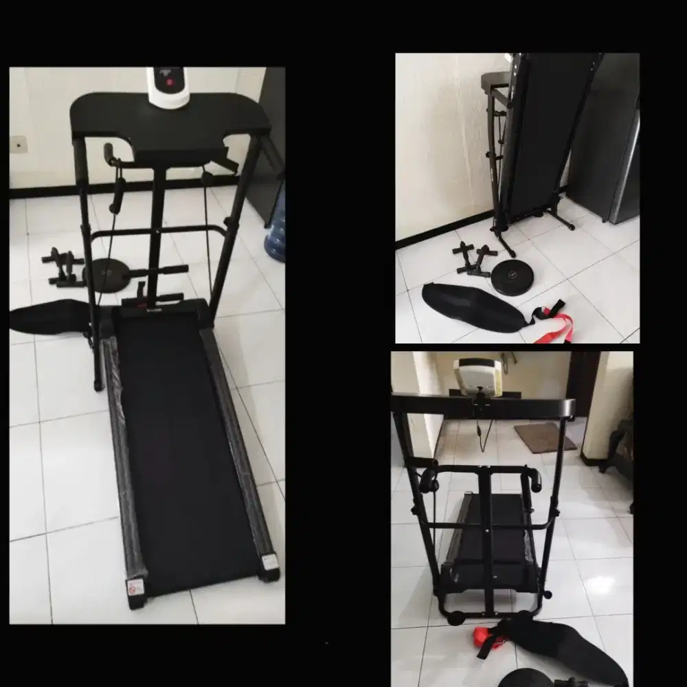 Treadmill manual Panda Multifungsi.  Lipat