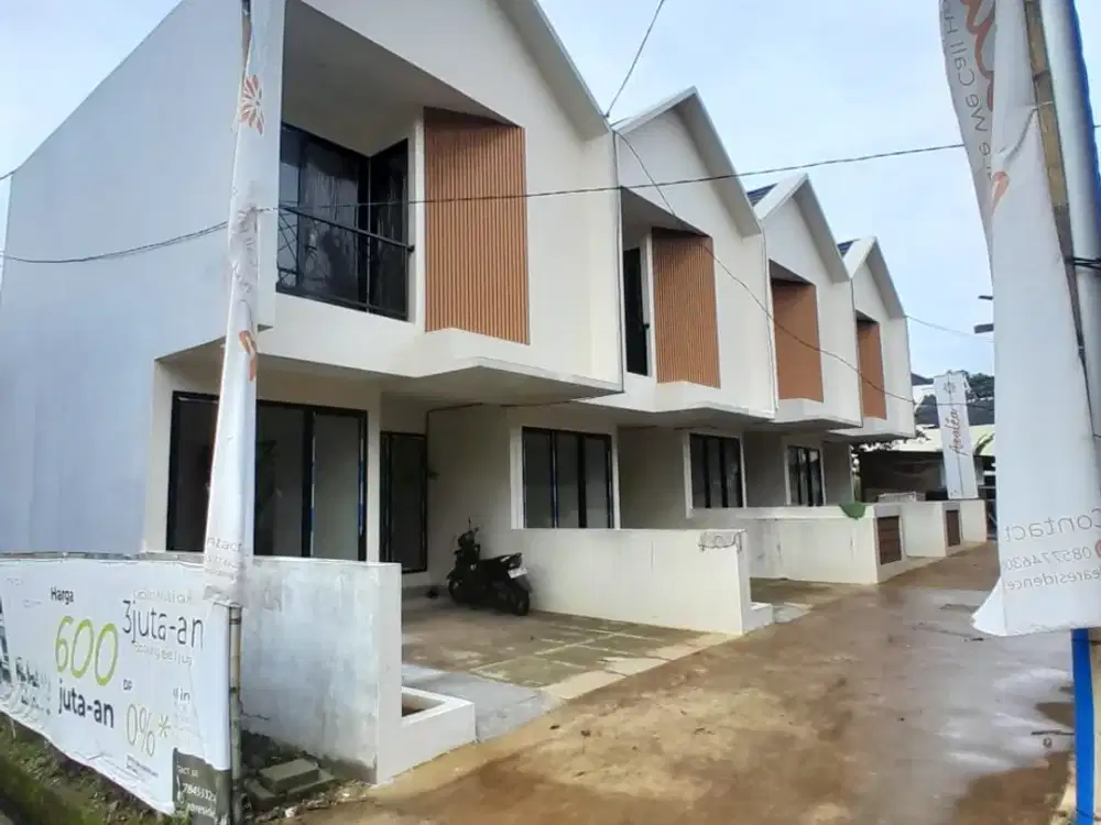 rumah baru 2 lantai di jatiasih bekasi, harga 599 juta free biaya