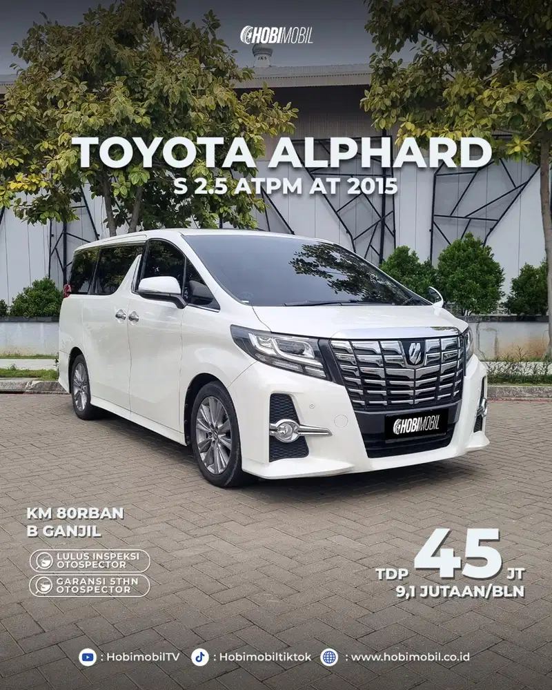 TOYOTA ALPHARD S 2.5 ATPM AT 2015