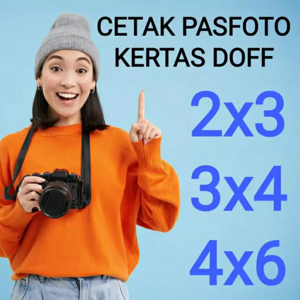 (Malam masih buka) Cetak pasfoto 2x3 3x4 4x6 pakai kertas foto doff