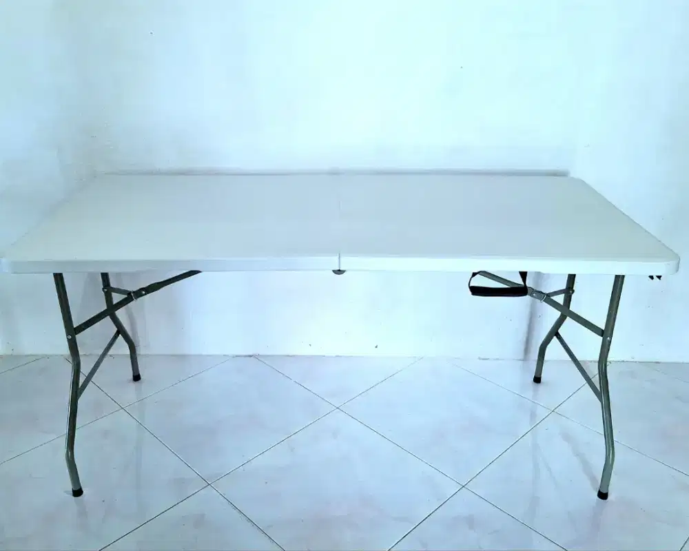 Baru meja Lipat 2 fold table Portabel serbaguna multifungsi 1.5 meter
