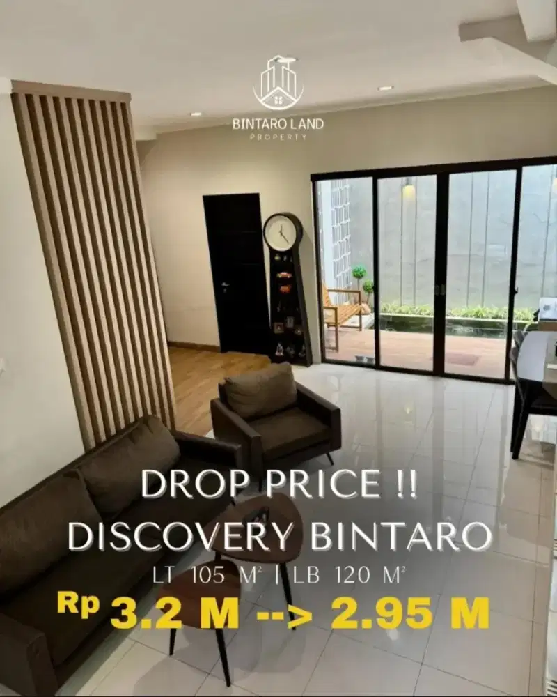 HOT SALE Rumah semi furnished Siap Huni di Discovery Bintaro Sektor 7