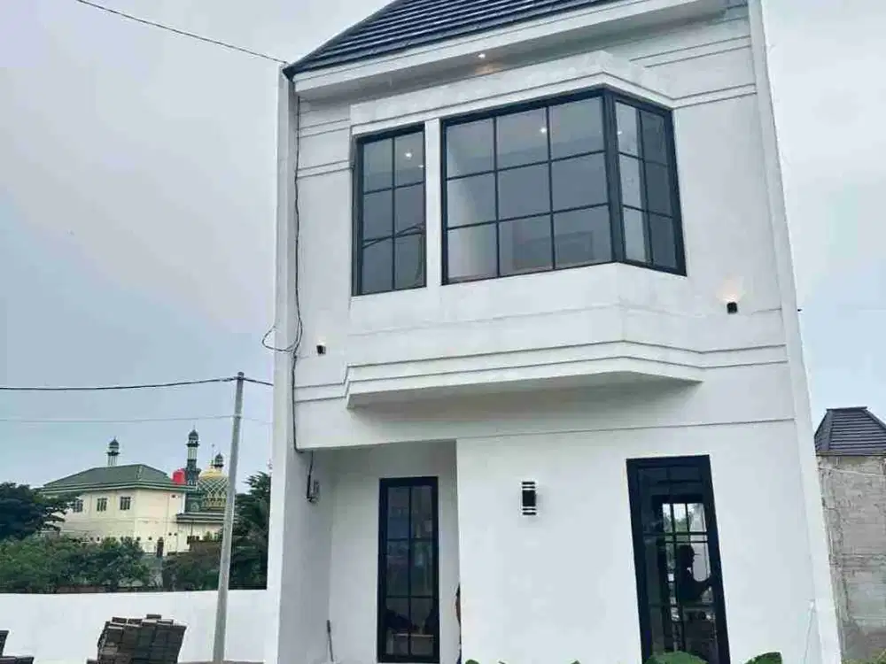 di jual rumah lokasi strategis di jalan utama bebas banjir di cinangka depok