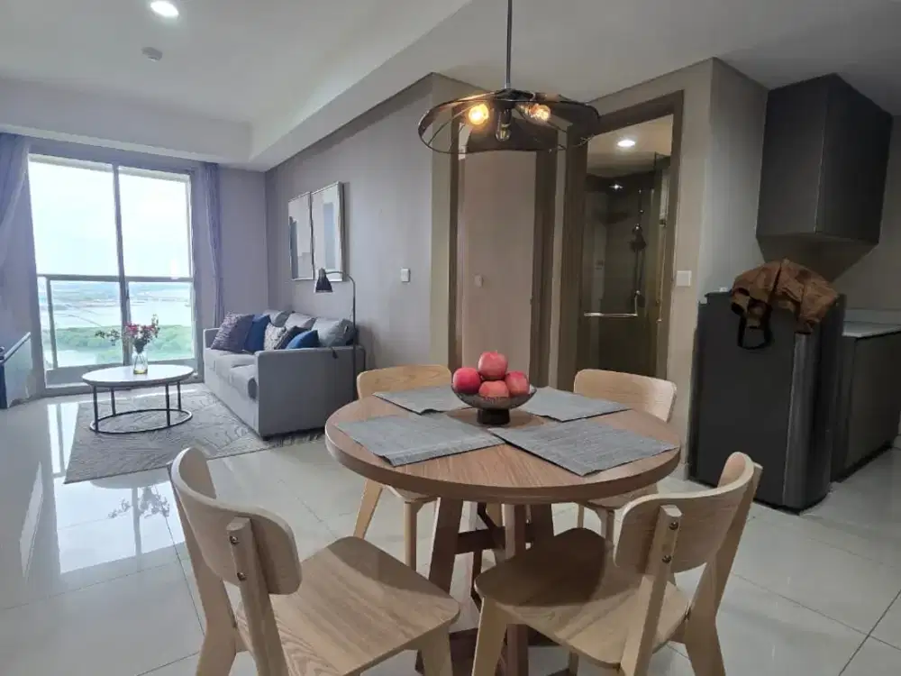 Disewakan Apartemen Gold Coast, 3BR, 87m2, Full Furnish