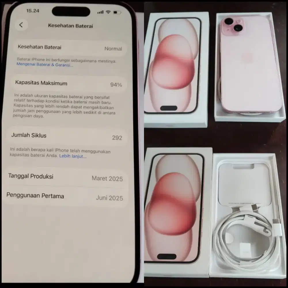 Dijual iPhone 15 pink
