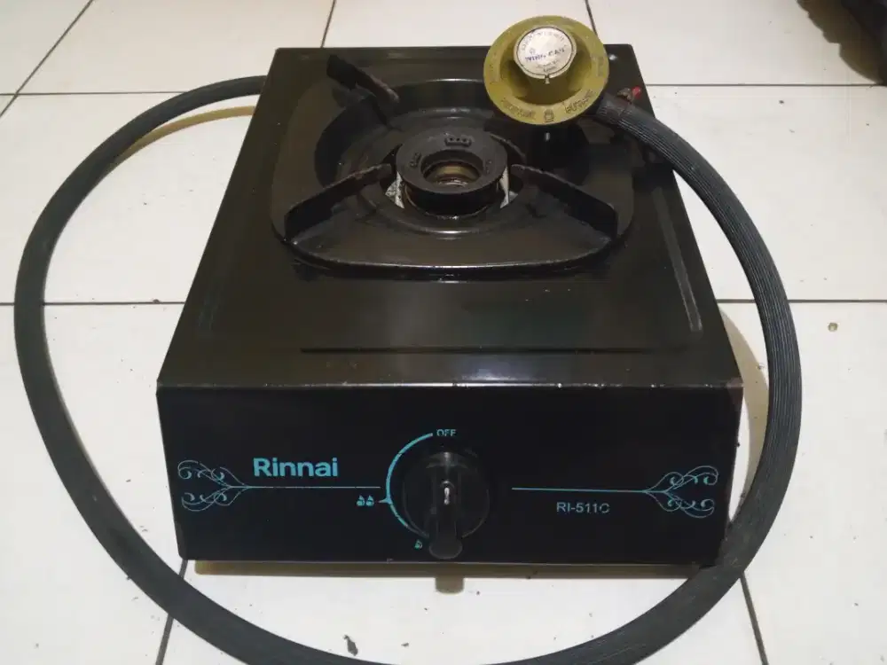 Kompor gas Rinnai 1 tungku + selang regulator