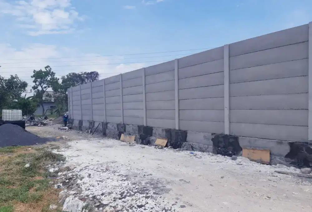 PAGAR BETON PANEL MATERIAL DAN PEMASANGAN