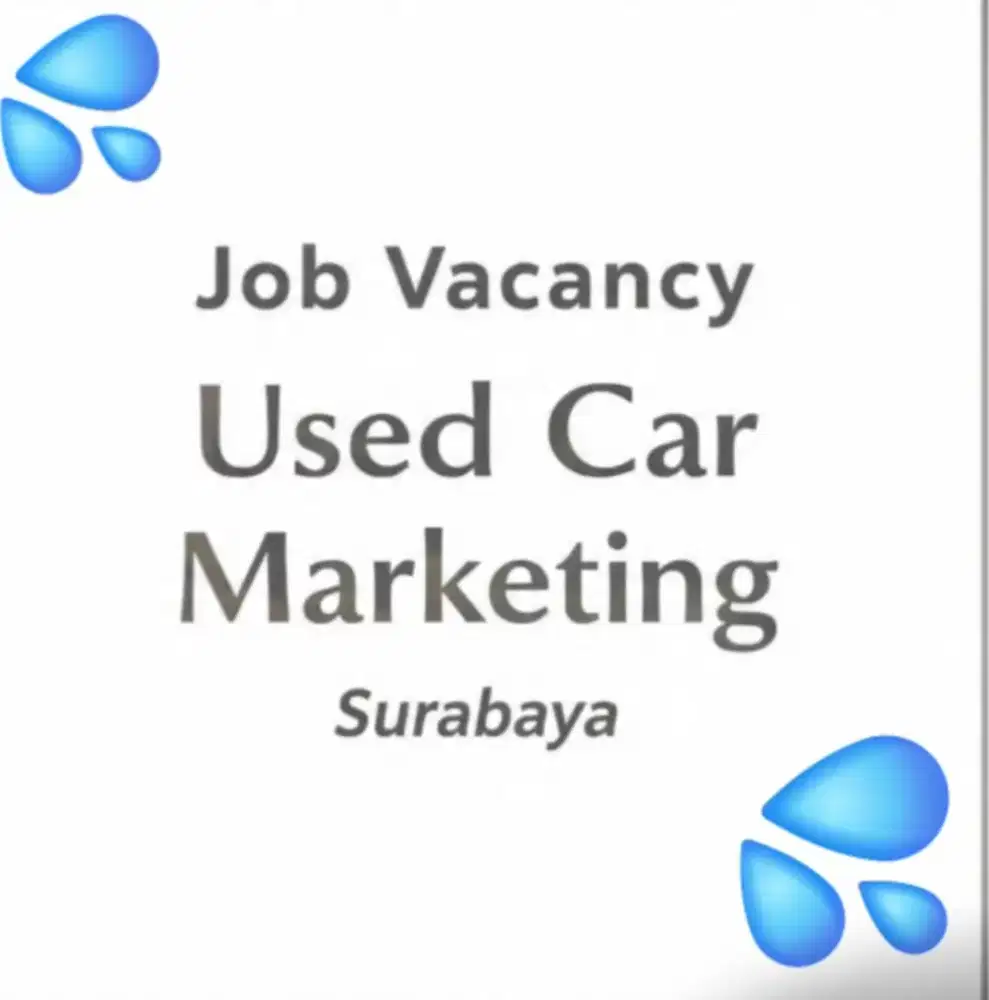Lowongan Marketing Mobil Bekas Surabaya.