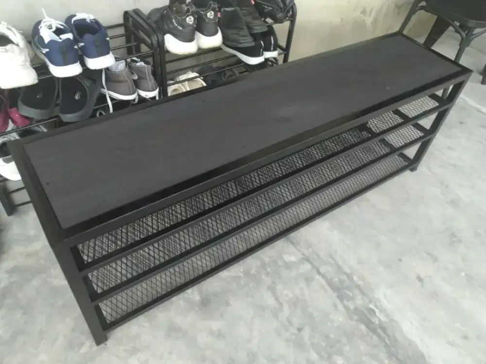 SHOE BENCH bangku rak sepatu tempat duduk jogja