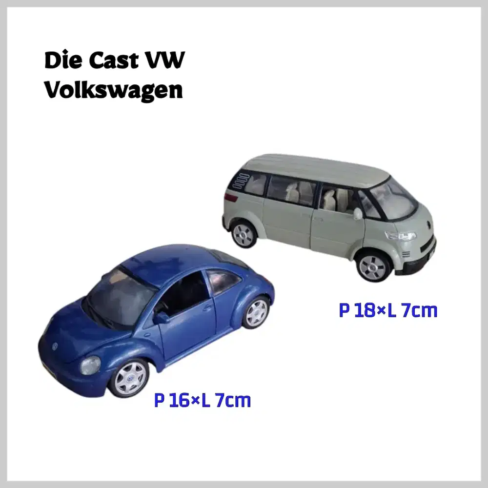 Mainan Diecast VW Volkswagen ( 2 pcs )