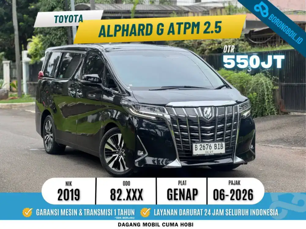 Toyota Alphard G ATPM 2019 Hitam Metalik
