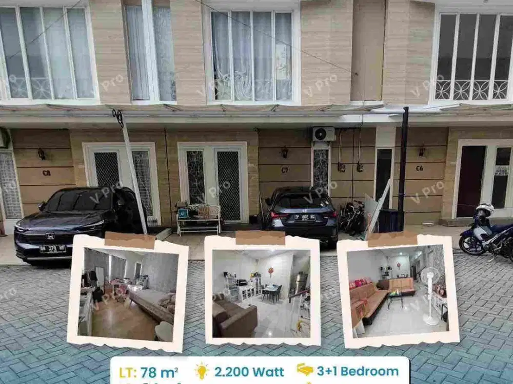 dijual cepat rumah siap huni dua lantai di tengah kota makassar kompleks green leaf andi jemma