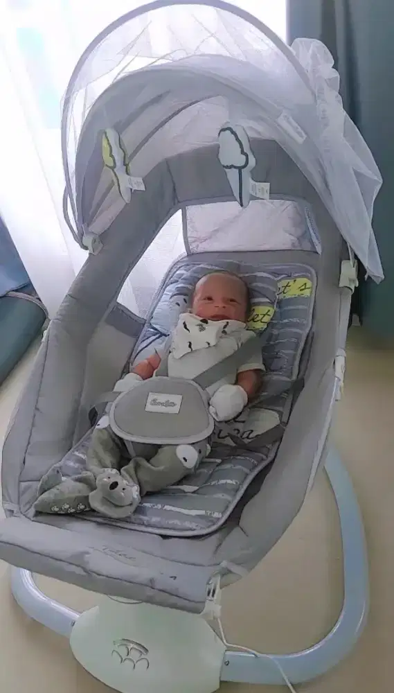 Bouncher babby warna abu2