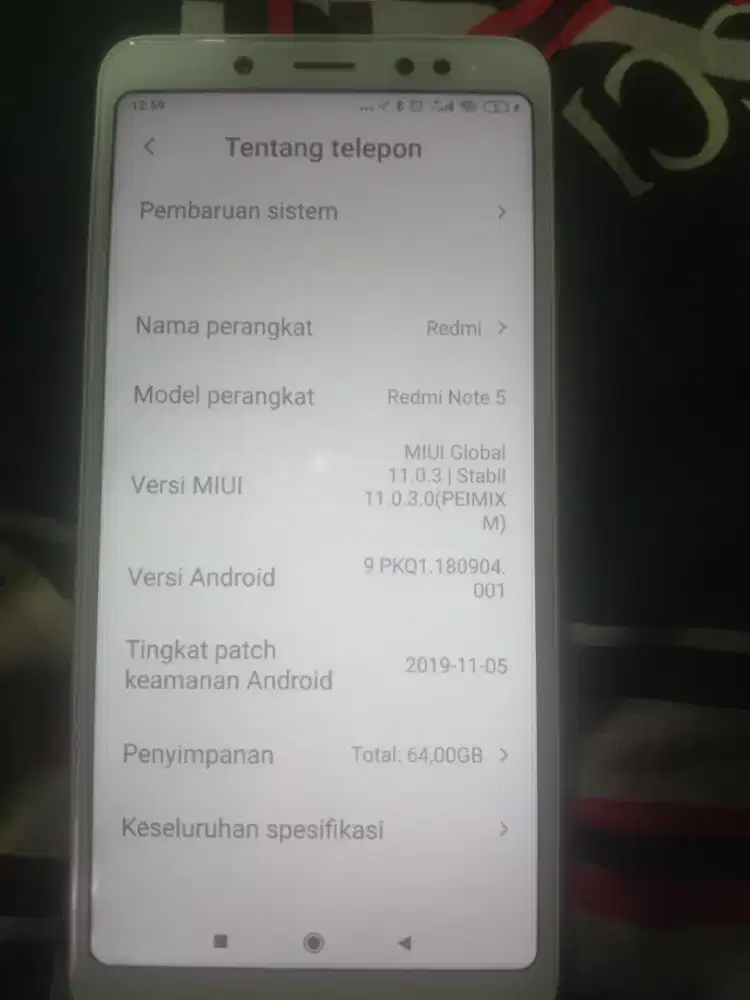 Di jual xiomi not 5  kondisi ok