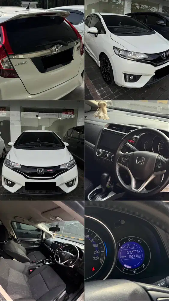 Honda Jazz RS AT 2017 Putih | KM 80RB | Head Unit Android NFC