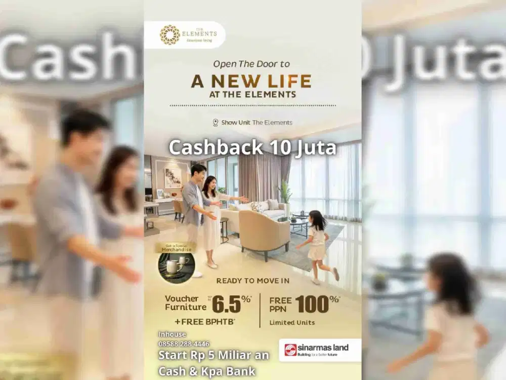 The Elements Apartemen Premium Di Jaksel Private Lift Bisa Kpr Unit Baru