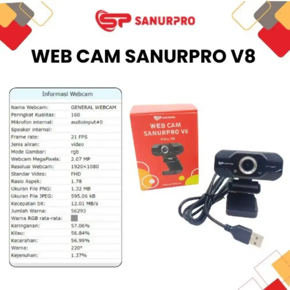webcam sanur pro V8