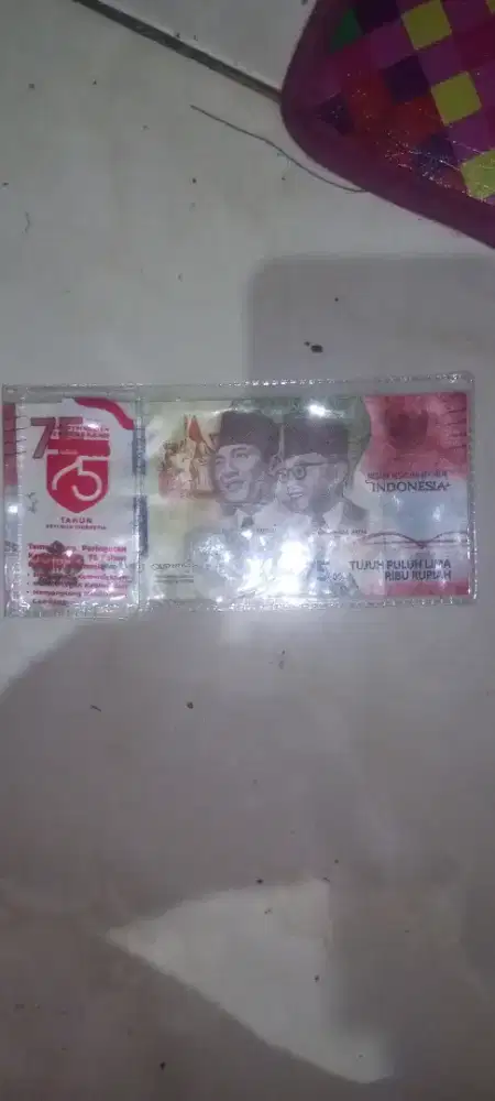 Uang Kertas Pecahan 75 Ribu Edisi 2020 Langka