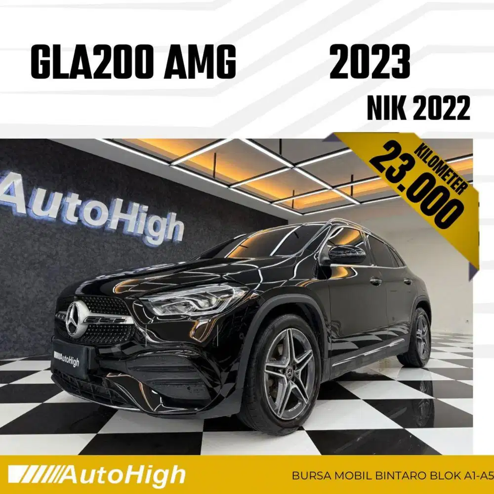 DP10% [Km23.000] GLA200 AMG 2022 Black / GLA 200 Reg 2021 #AUTOHIGH