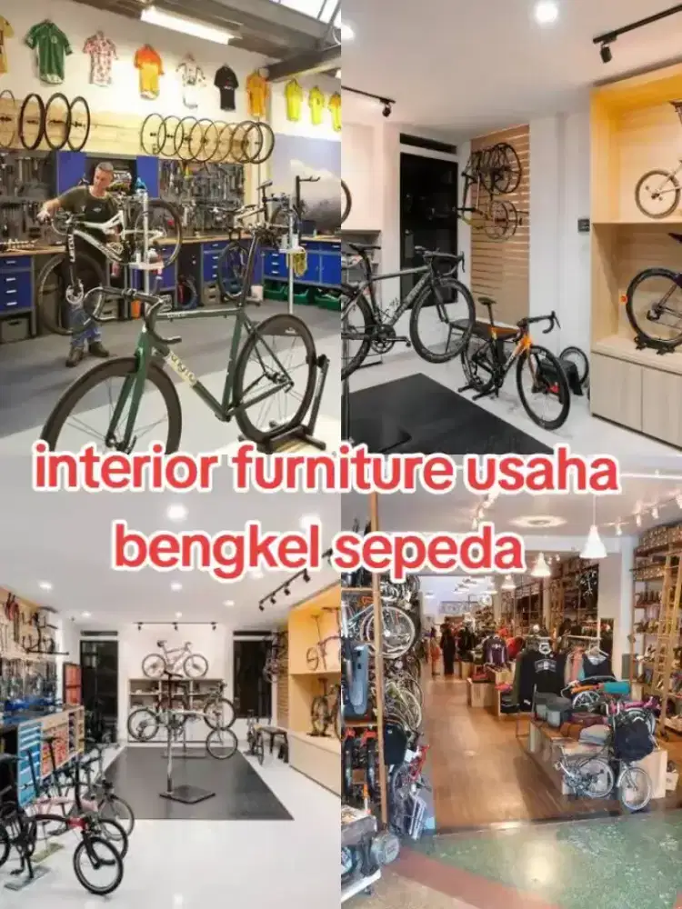 interior furniture usaha bengkel sepeda