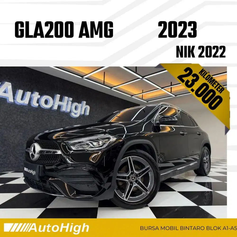 DP10% [Km23.000] GLA200 AMG 2022 Black / GLA 200 Reg 2021 #AUTOHIGH