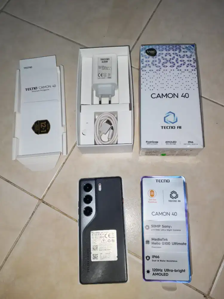 Tecno Camon 40 8/128 mulus full ori