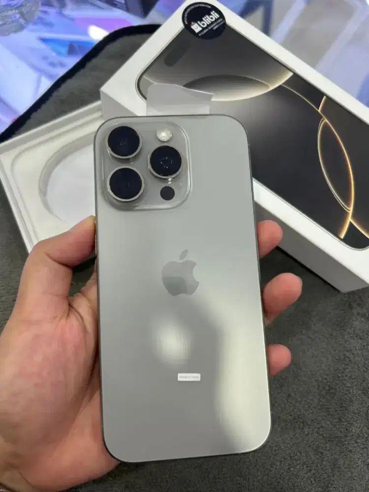 iPhone 16 Pro 128GB GARANSI IBOX Natural No Minus Garansi ON 2026