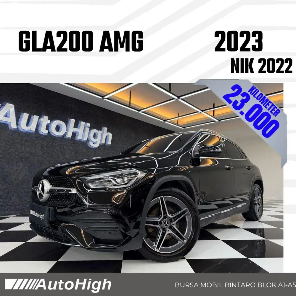 DP10% [Km23.000] GLA200 AMG 2022 Black / GLA 200 Reg 2021 #AUTOHIGH