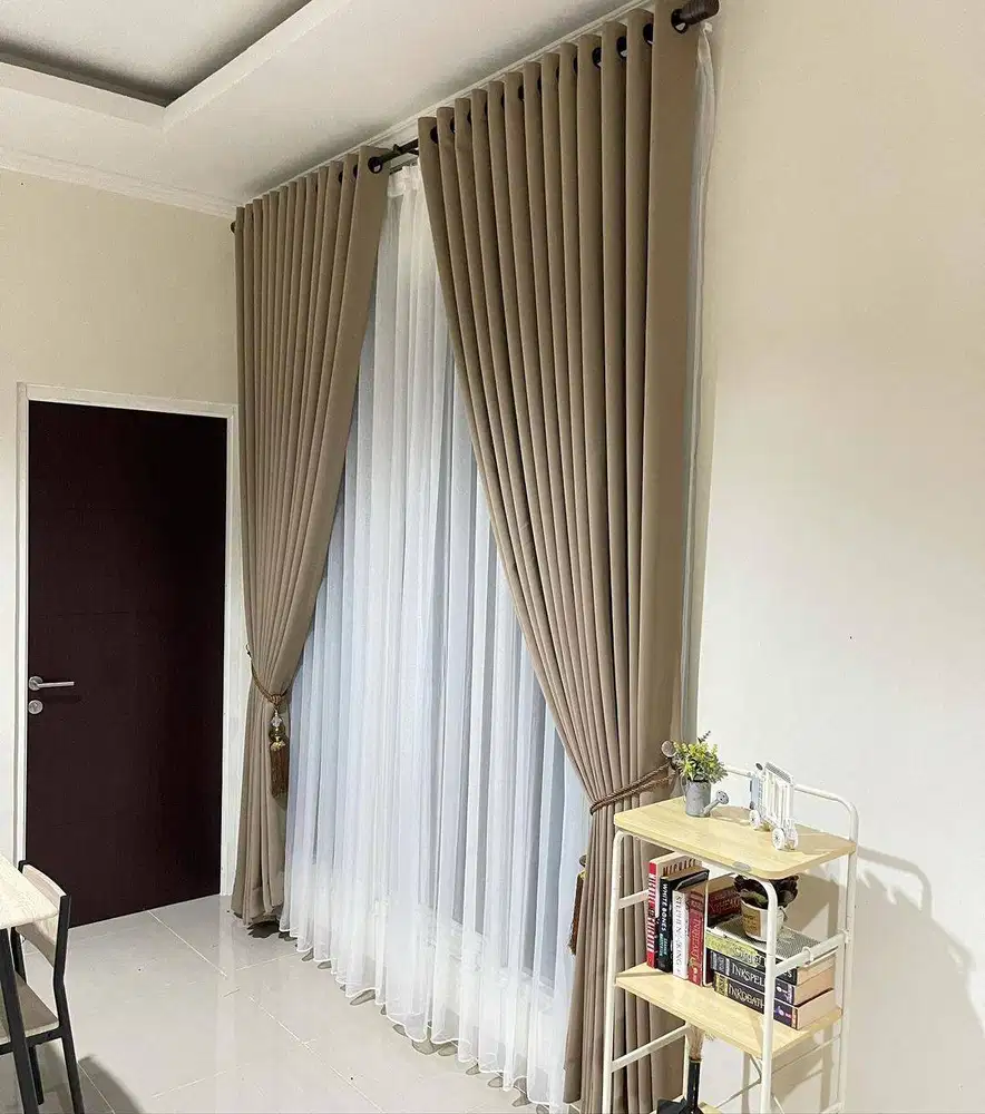 Pasang Gorden Blackout Pasang Skat Klinik Hordeng Pintu Gordyn Vitrase