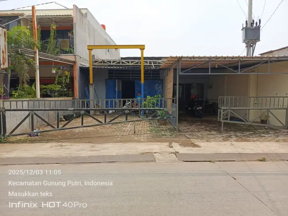 Gudang 250m Akses Kontainer 20Feet di Bojong Kulur Gunung Putri Bogor #866