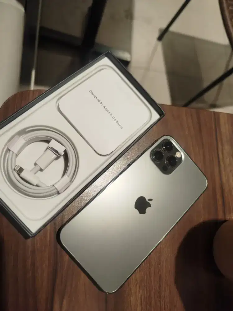 Iphone 12 pro 128gb memeng warna midnight