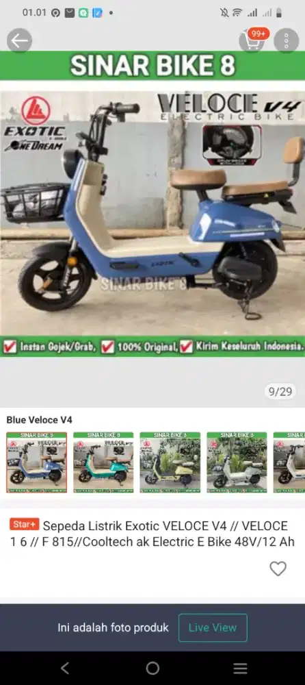 Jual sepeda listrik second