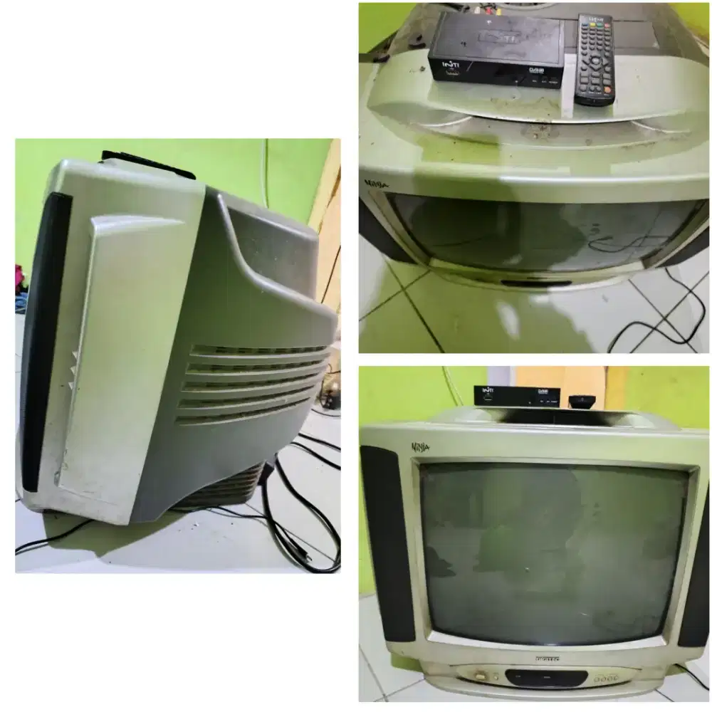 TV tabung 21 inc + STB