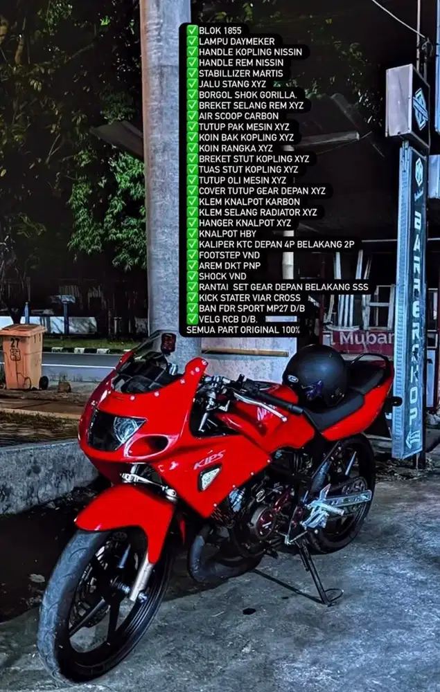 ninja RR old thn 2009 plat DA