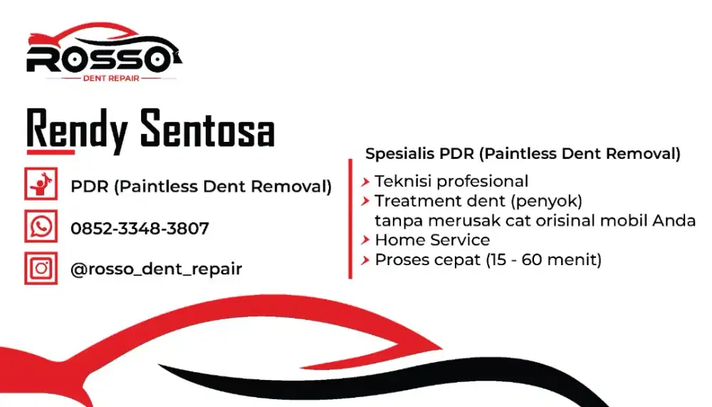 Perbaikan body mobil PDR pdr