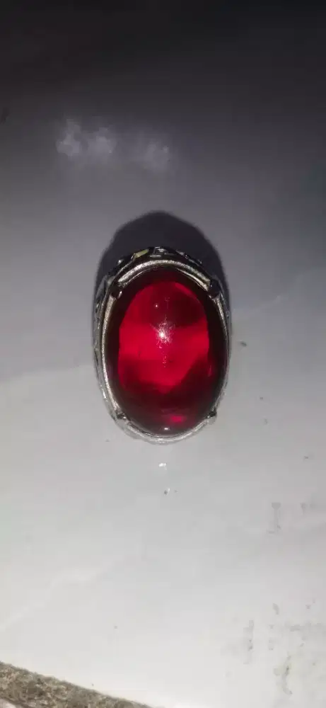 Batu cincin koleksi pribadi merah siam
