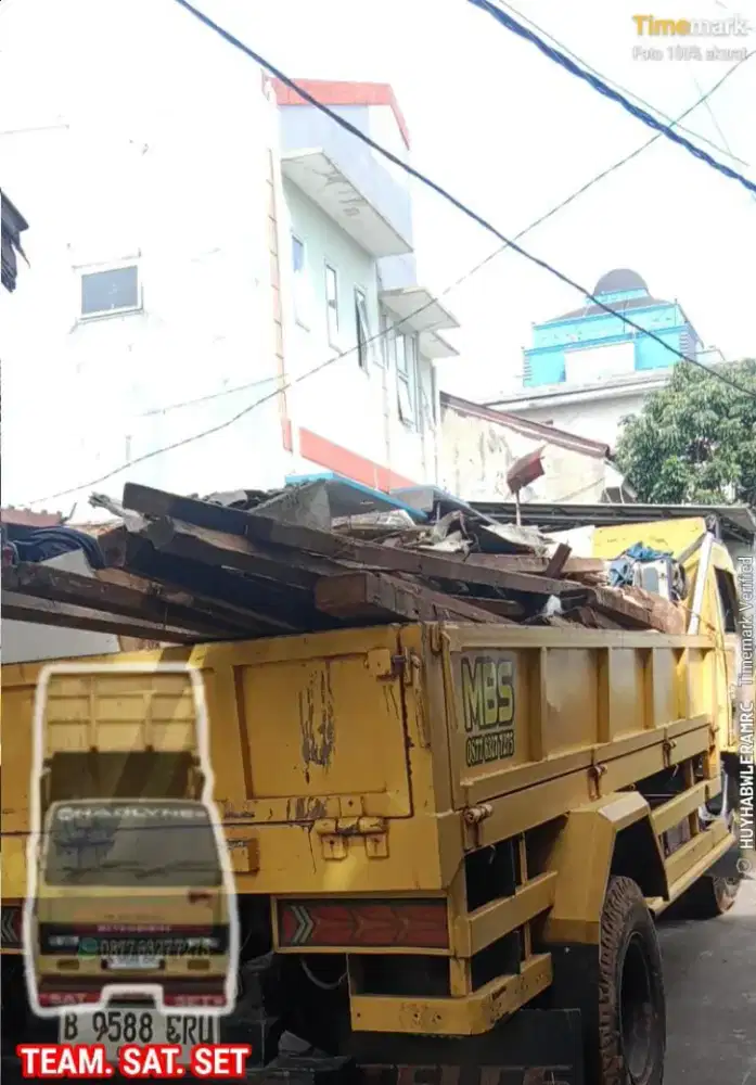 Jasa buang puing/sampah proyek,pengurugan