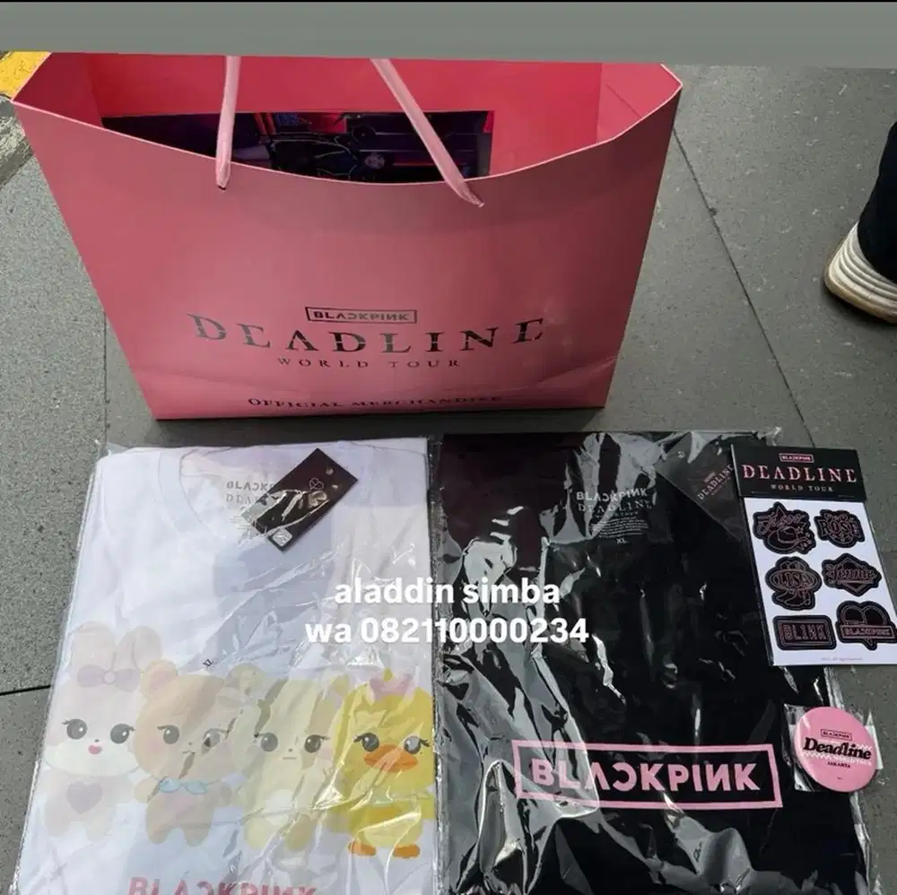 wts tshirt official merchandise blackpink jakarta , character tee @1,1