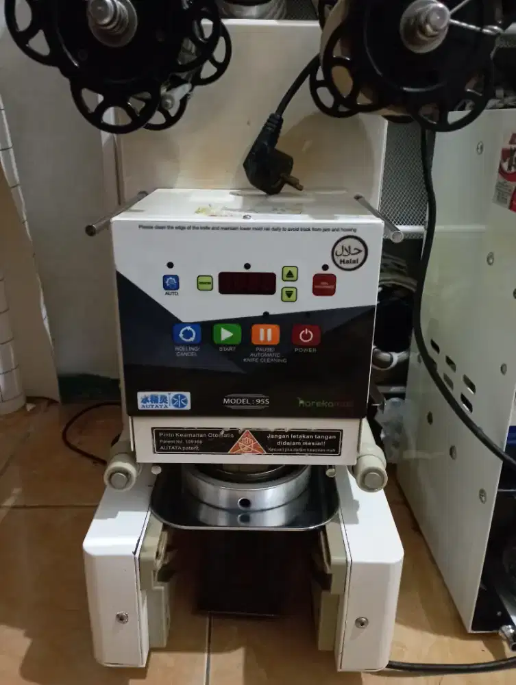 Mesin Sealer cup otomatis AUTATA model 95s