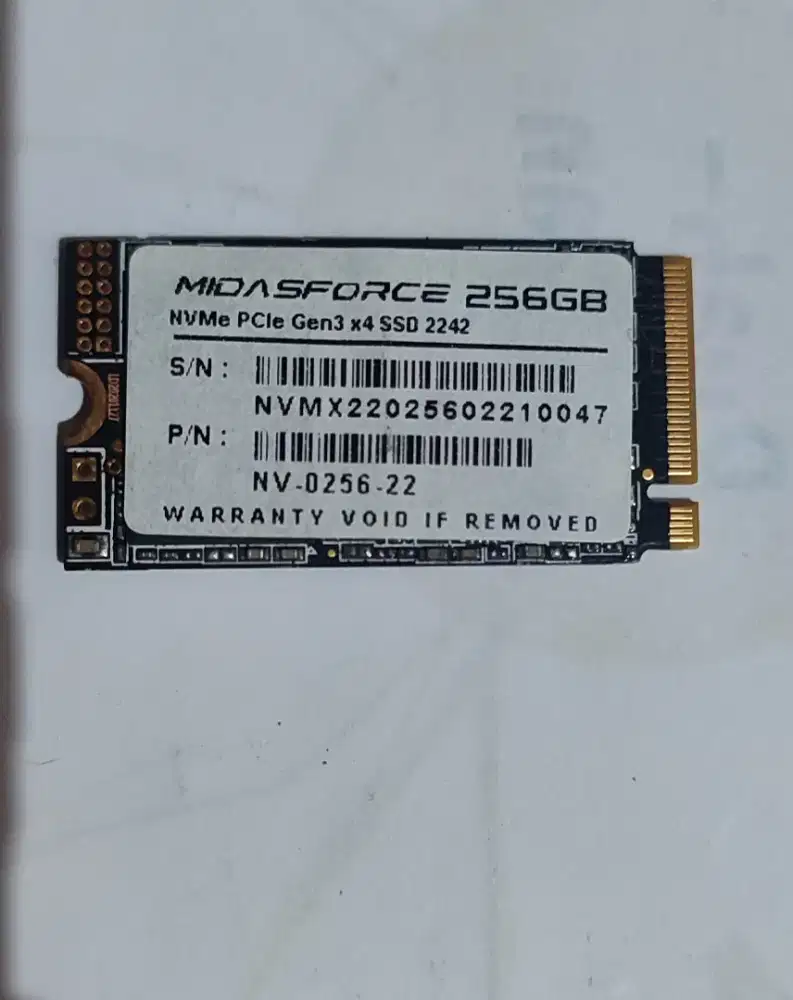 SSD Midas force NAMA PCIe gen 3 x4 256 GB