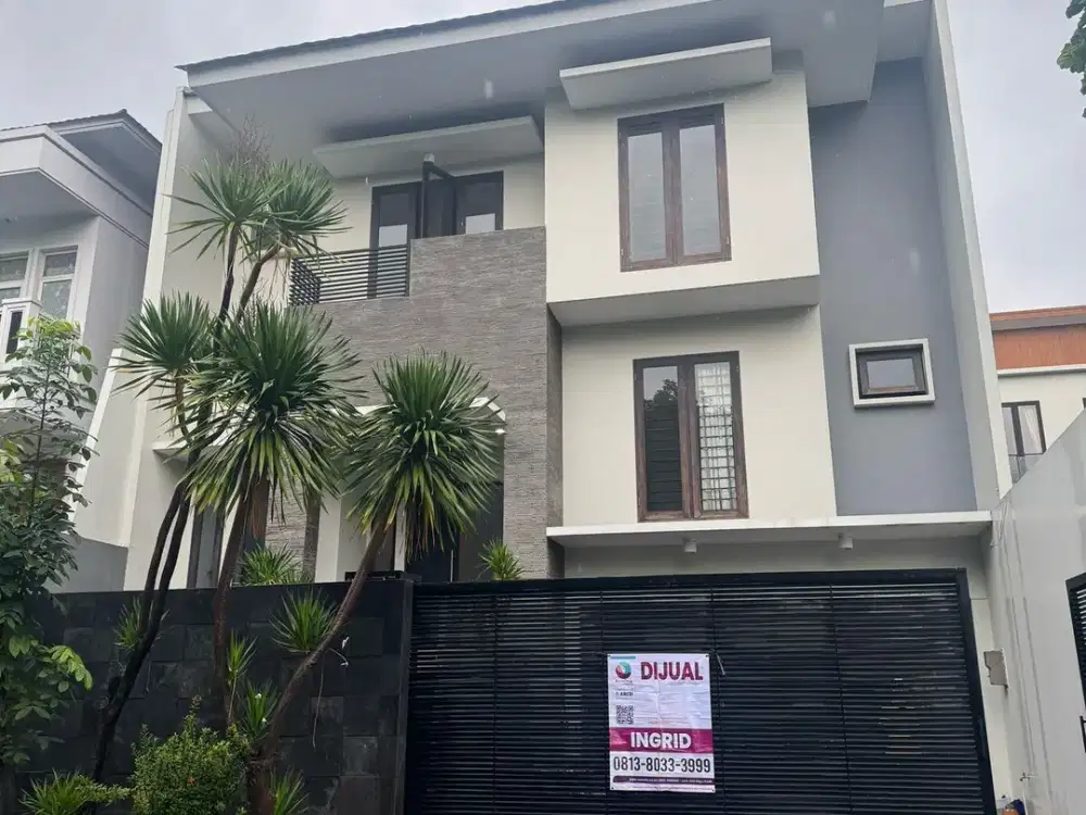 Dijual rumah semi furnished hadap selatan di Puri Jimbaran Ancol