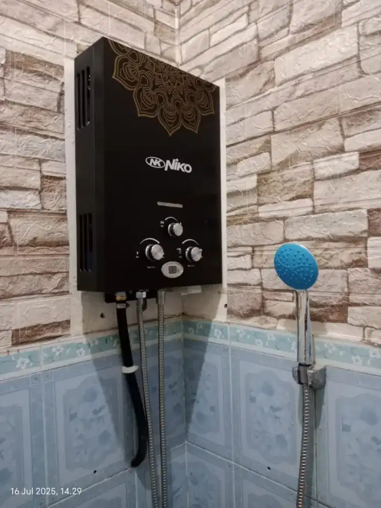 Paket Komplit # Water Heater Gas Merk Niko