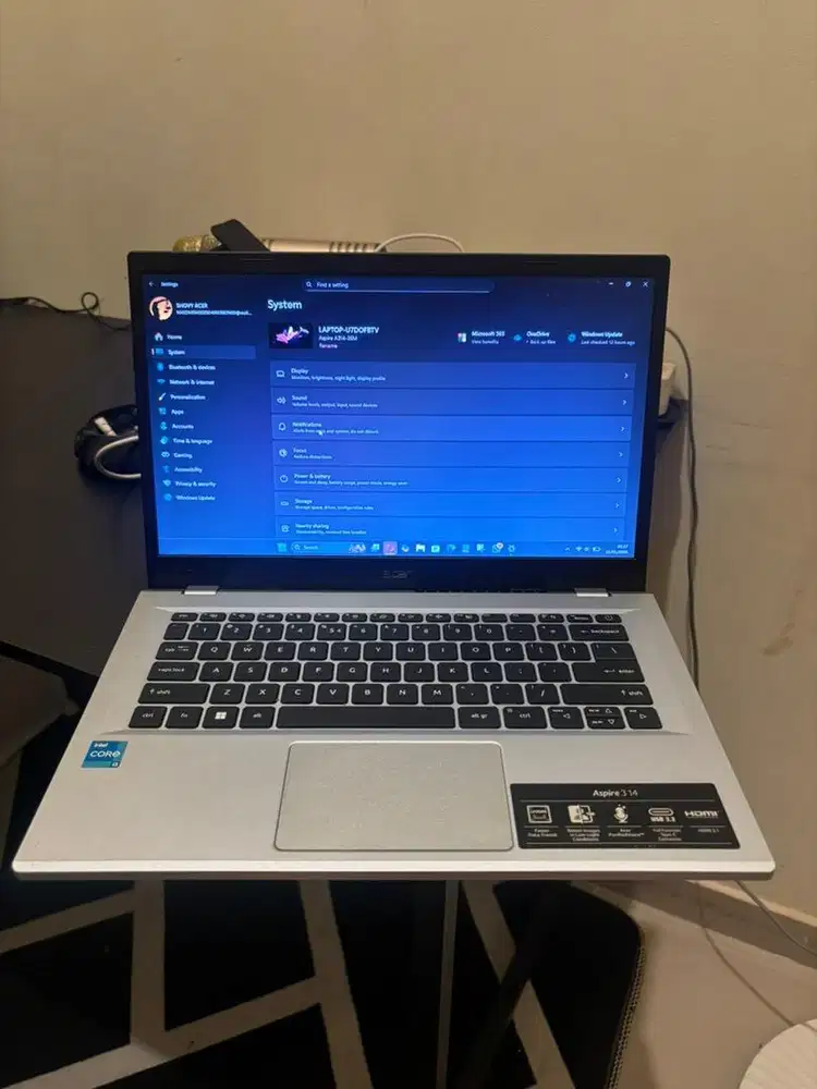 Acer aspire 314 i3-N305, RAM 8, SSD 512