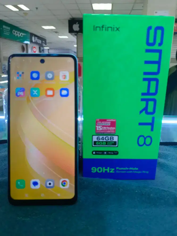 Jual Fullset Handphone infinix Smart 8 rom6/64gb msh original