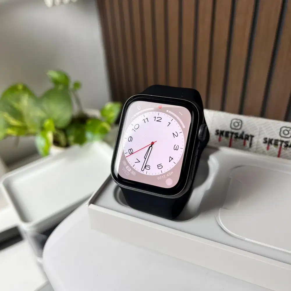 Apple Watch SE Gen 1 44mm Black iwatch Mulus