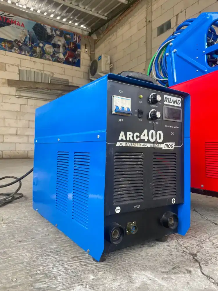 Mesin las bekas MMA 400A Riland 3 phase second SMAW STIK INVERTER IGBT