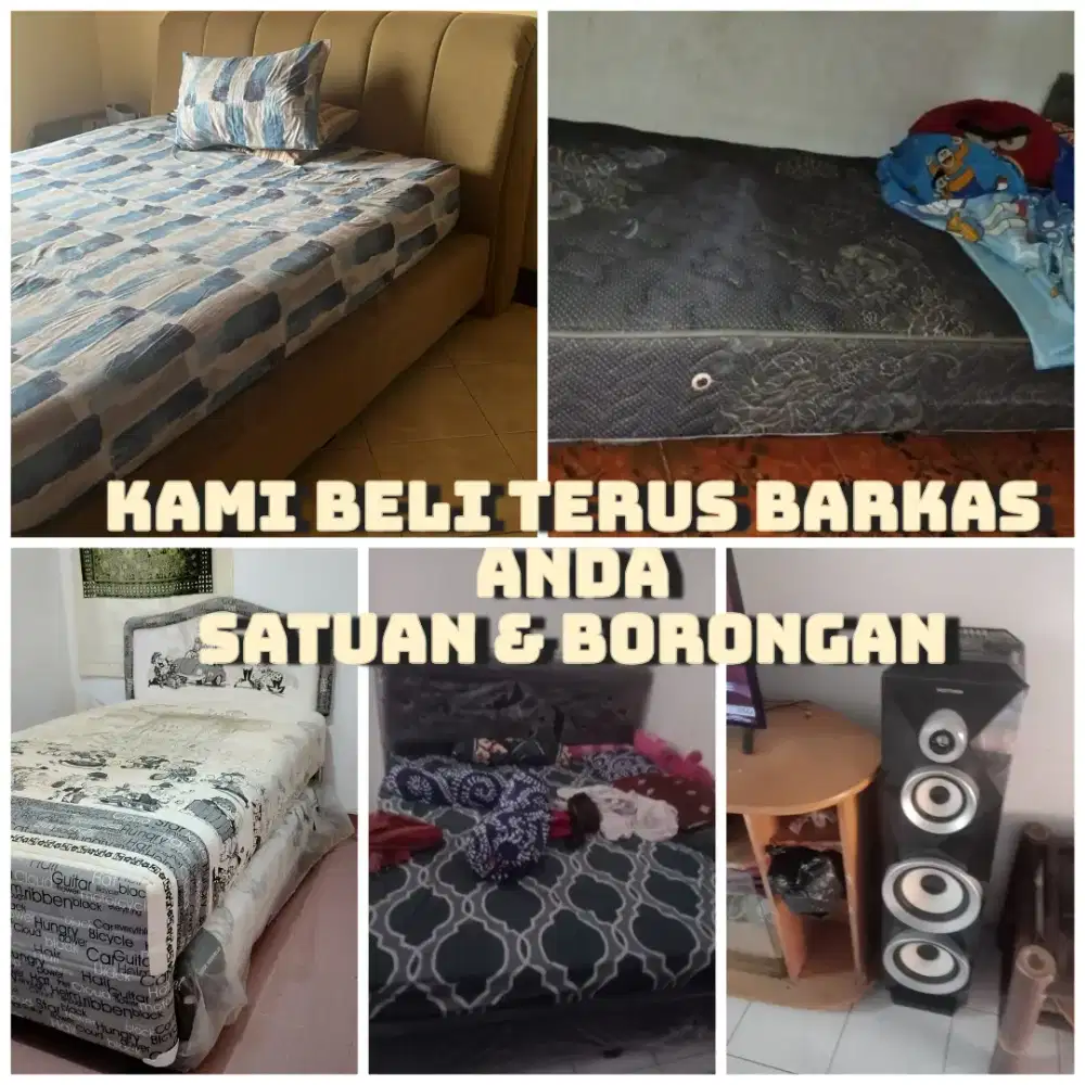 Tawarkan Terus Barang Bekas Springbed Sofa kasur busa dan Mebel bekas