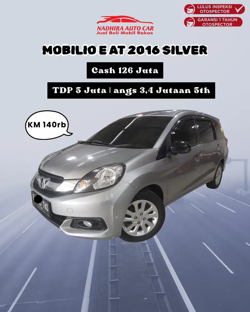 Promo DP Cuma 5 Juta Mobilio E AT 2016 Silver