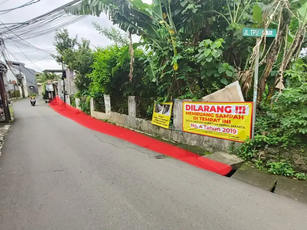 Tanah dijual cepat datar kotak 507m²(7jt)Munjul Jakarta Timur